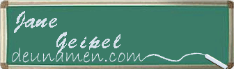 Jane Geipel Visitenkarte